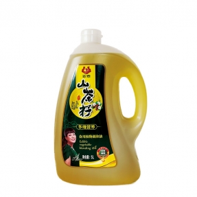 5L家泰山茶籽食用植物調(diào)和油（磨砂瓶配禮袋）